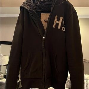 Hollister Dark Brown Hooded Jacket